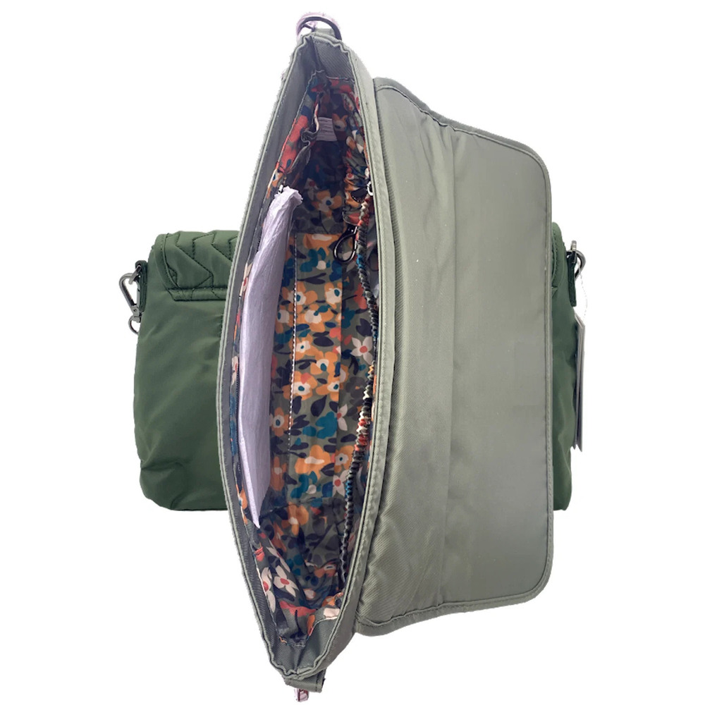 Lug Quilted Crossbody with Chain and Strap Soar Olive Green - Picture 3 of 3